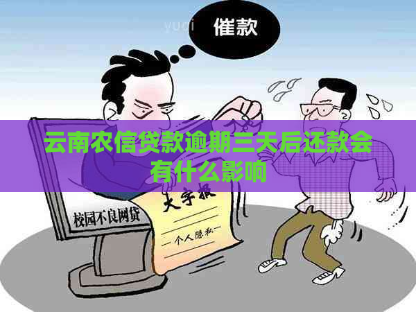 云南农信贷款逾期三天后还款会有什么影响