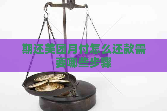 期还美团月付怎么还款需要哪些步骤