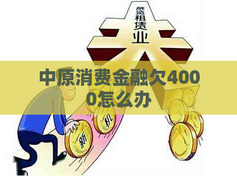 中原消费金融欠4000怎么办