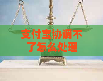 支付宝协调不了怎么处理