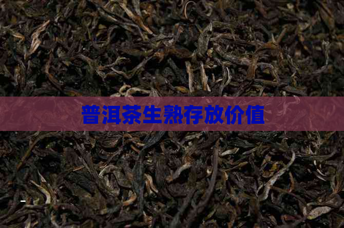 普洱茶生熟存放价值