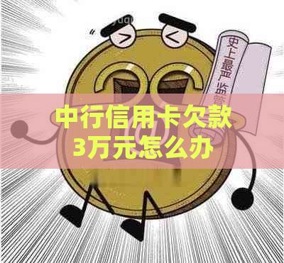 中行信用卡欠款3万元怎么办