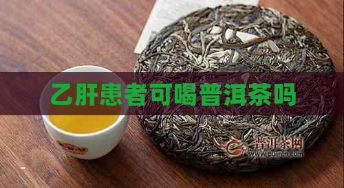 乙肝患者可喝普洱茶吗