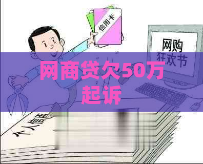 网商贷欠50万起诉