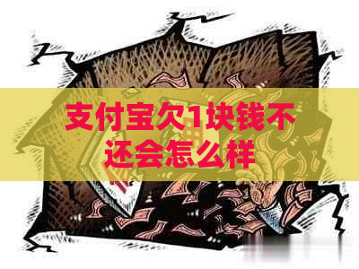 支付宝欠1块钱不还会怎么样