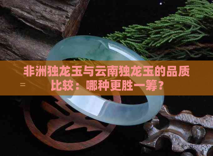 非洲独龙玉与云南独龙玉的品质比较：哪种更胜一筹？