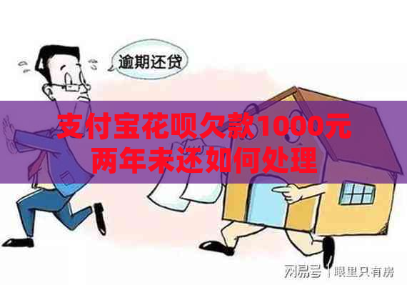 支付宝花呗欠款1000元两年未还如何处理