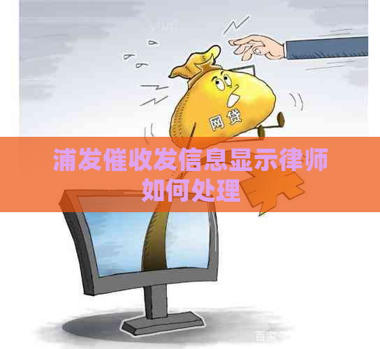 浦发发信息显示律师如何处理