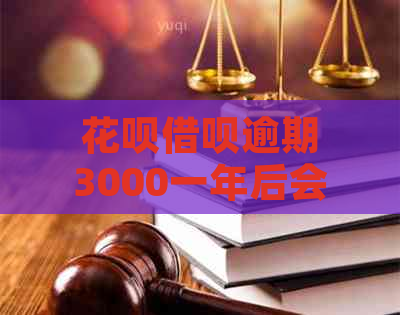 花呗借呗逾期3000一年后会怎样