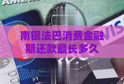 南银法巴消费金融期还款最长多久