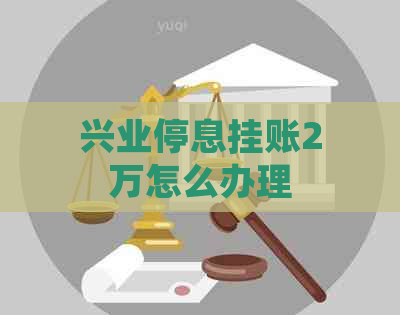 兴业停息挂账2万怎么办理