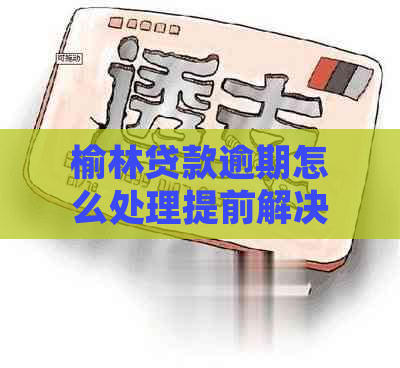 榆林贷款逾期怎么处理提前解决