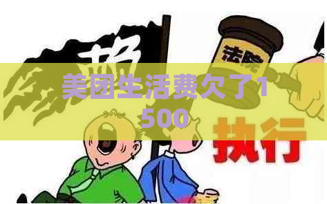 美团生活费欠了1500