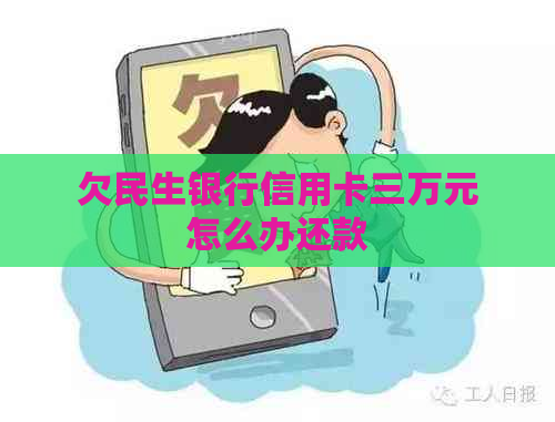 欠民生银行信用卡三万元怎么办还款