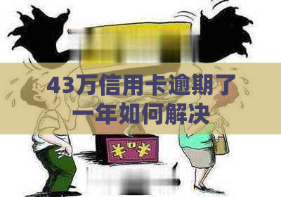 43万信用卡逾期了一年如何解决