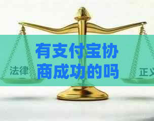 有支付宝协商成功的吗怎么操作