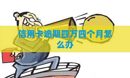 信用卡逾期四万四个月怎么办