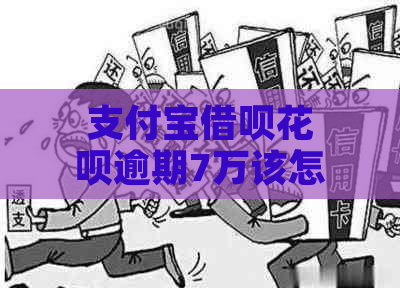 支付宝借呗花呗逾期7万该怎么办