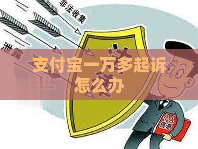 支付宝一万多起诉怎么办