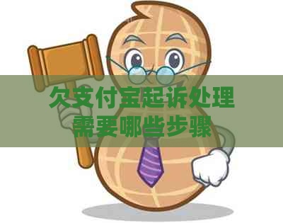 欠支付宝起诉处理需要哪些步骤