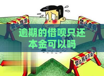 逾期的借呗只还本金可以吗