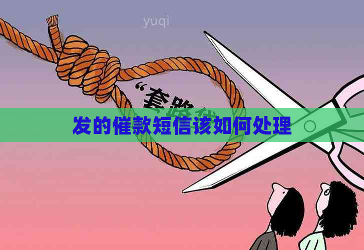 发的催款短信该如何处理