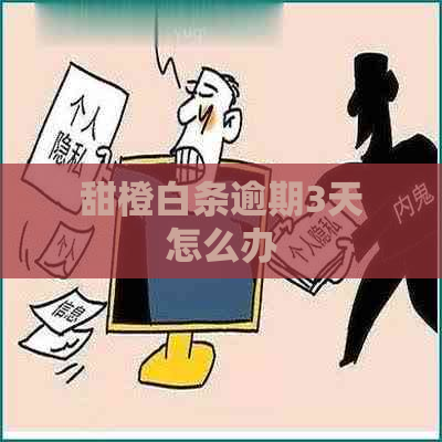 甜橙白条逾期3天怎么办