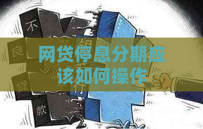 网贷停息分期应该如何操作