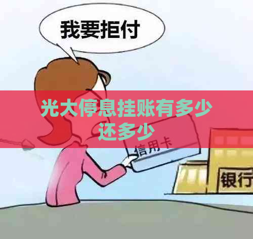 光大停息挂账有多少还多少