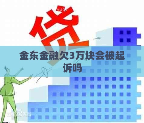 金东金融欠3万块会被起诉吗