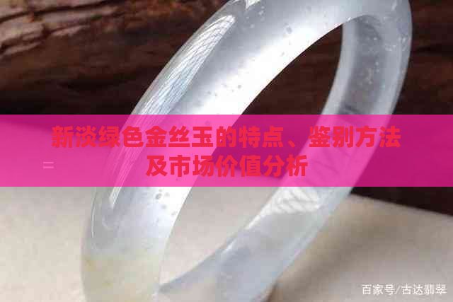 新淡绿色金丝玉的特点、鉴别方法及市场价值分析