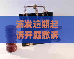 浦发逾期起诉开庭撤诉流程解析