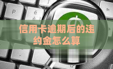 信用卡逾期后的违约金怎么算