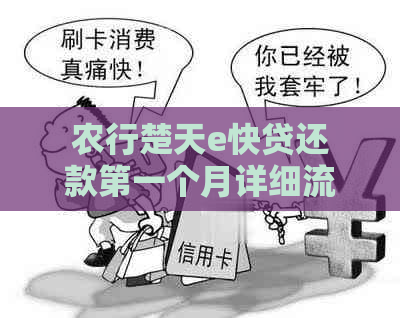 农行楚天e快贷还款之一个月详细流程：首次还款金额、再次申请条件与期限。