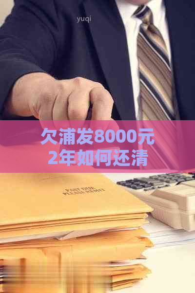 欠浦发8000元2年如何还清