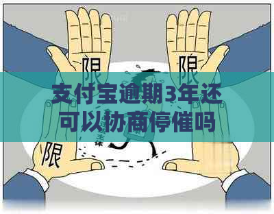 支付宝逾期3年还可以协商停催吗