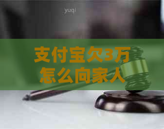 支付宝欠3万怎么向家人坦白