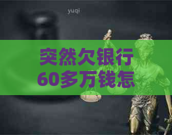 突然欠银行60多万钱怎么办