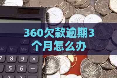 360欠款逾期3个月怎么办