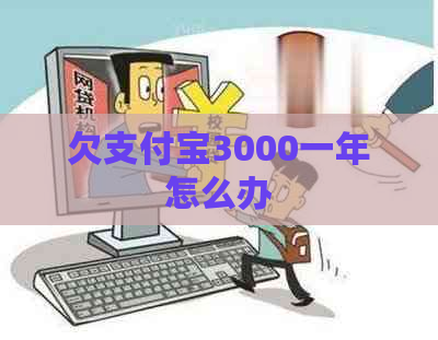 欠支付宝3000一年怎么办