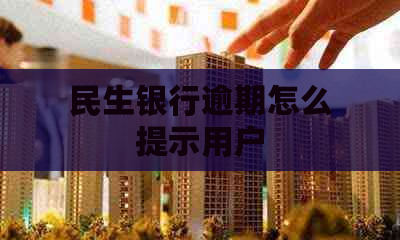 民生银行逾期怎么提示用户