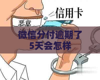 微信分付逾期了5天会怎样