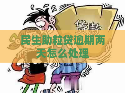 民生助粒贷逾期两天怎么处理