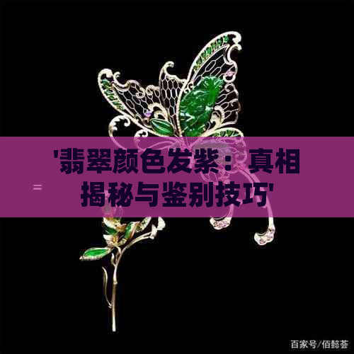 '翡翠颜色发紫：真相揭秘与鉴别技巧'