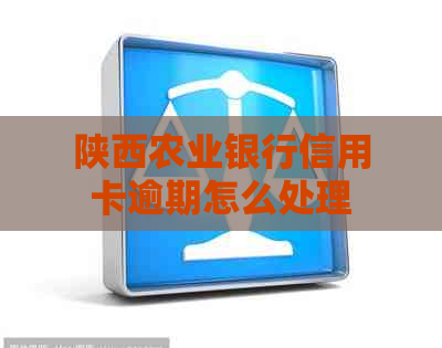 陕西农业银行信用卡逾期怎么处理