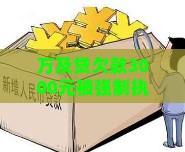 万及贷欠款3000元被强制执行