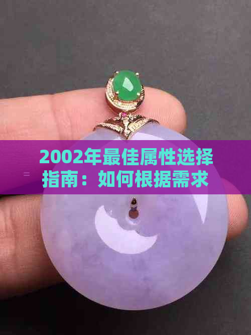 2002年更佳属性选择指南：如何根据需求挑选适合的设备与配件