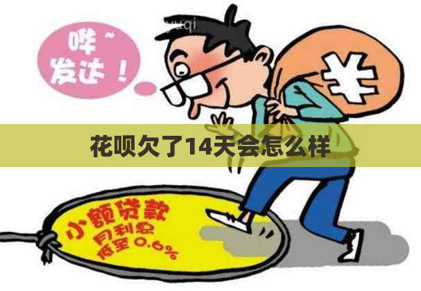 花呗欠了14天会怎么样