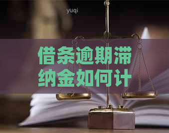 借条逾期滞纳金如何计算