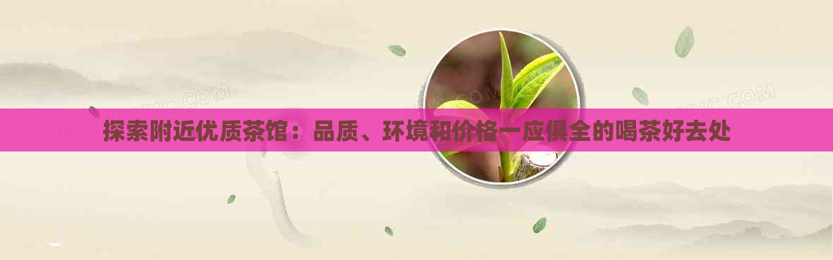 探索附近优质茶馆：品质、环境和价格一应俱全的喝茶好去处